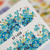 50pcs Flower Nail Decals Art Water Transfer Stickers Nail DIY Decoration