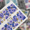 50pcs Flower Nail Decals Art Water Transfer Stickers Nail DIY Decoration