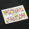 50pcs Flower Nail Decals Art Water Transfer Stickers Nail DIY Decoration