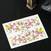 50pcs Flower Nail Decals Art Water Transfer Stickers Nail DIY Decoration