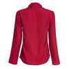 Sexy Plunging Neck Long Sleeve Lace Up Pure Color Shirt for Ladies