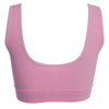 Active V-Neck Pure Color Wireless Gym Crop Top for Women