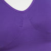 Active V-Neck Pure Color Wireless Gym Crop Top for Women