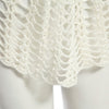 Stylish Round Collar Sleeveless Floral Knitted Hollow Out Blouse for Women