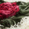 Stylish Round Collar Sleeveless Floral Knitted Hollow Out Blouse for Women