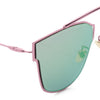 Fashion Coating Mirror Flat Panel Lens Design Sunglasses with Metal Frame