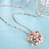 Fruit Design Zircon Faux Opal Embellished Long Necklace for Women