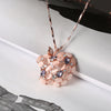 Fruit Design Zircon Faux Opal Embellished Long Necklace for Women