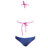 Refreshing Style Halter Full Print Low Waist Two Piece Bikini Set for Women