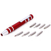 8 in 1 Aluminum Alloy Multifunctional Pen Precision Screw Driver Portable Multi-Tool