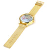 JUBAOLI 1096 Women Quart Watch Map Decoration Big Round Dial Steel Net Band