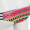 Sexy Printed Tube Top + Low Waist Cotton Blend Briefs Two Piece Bikini Set for Women