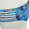 Bohemian Spaghetti Strap Printed Mid Waist Two Piece Bikini Set for Women