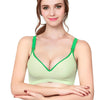 Cotton Pure Color Breathable Wire Free Nursing Bra for Pregnant Women