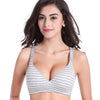 Cotton Pure Color Breathable Wire Free Nursing Bra for Pregnant Women