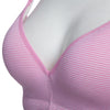 Cotton Pure Color Breathable Wire Free Nursing Bra for Pregnant Women