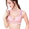 Cotton Pure Color Breathable Wire Free Nursing Bra for Pregnant Women