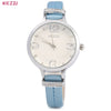 KEZZI 1263 Quartz Watch Analog Wristwatch Leather Band for Ladies