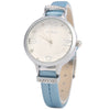KEZZI 1263 Quartz Watch Analog Wristwatch Leather Band for Ladies