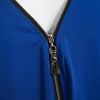 Simple Round Collar Long SLeeve Zipper Design Skinny Midi Dress for Women