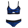 Sexy Spaghetti Strap Printed Two-piece Separate Swimwear for Women