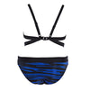 Sexy Spaghetti Strap Printed Two-piece Separate Swimwear for Women