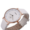 KEZZI KW - 1080 Couple Quartz Watch Round with Small Second Dial Leather Band Wristwatch