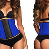 Simple Color Block Patchwork Slim Waist Rubber Corset for Women