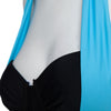 Sexy Halter Color-blocking High Waist Cotton Blend Two Piece Bikini Set for Women