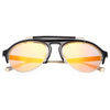 Chic Vintage Unisex Sunglasses Round Frame Colored Coating Eye Wear