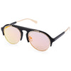 Chic Vintage Unisex Sunglasses Round Frame Colored Coating Eye Wear