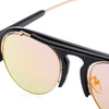 Chic Vintage Unisex Sunglasses Round Frame Colored Coating Eye Wear