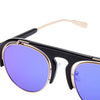 Chic Vintage Unisex Sunglasses Round Frame Colored Coating Eye Wear