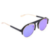Chic Vintage Unisex Sunglasses Round Frame Colored Coating Eye Wear