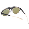 Chic Vintage Unisex Sunglasses Round Frame Colored Coating Eye Wear