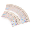 50pcs Stylish Art Tips Feather Water Transfers Nail Sticker for Ladies