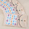 50pcs Stylish Art Tips Feather Water Transfers Nail Sticker for Ladies