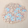 50pcs Stylish Art Tips Feather Water Transfers Nail Sticker for Ladies