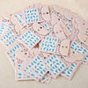 50pcs Stylish Art Tips Feather Water Transfers Nail Sticker for Ladies