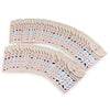 50pcs Stylish Art Tips Feather Water Transfers Nail Sticker for Ladies
