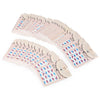 50pcs Stylish Art Tips Feather Water Transfers Nail Sticker for Ladies