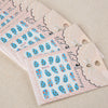 50pcs Stylish Art Tips Feather Water Transfers Nail Sticker for Ladies