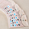 50pcs Stylish Art Tips Feather Water Transfers Nail Sticker for Ladies