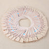 50pcs Stylish Art Tips Feather Water Transfers Nail Sticker for Ladies