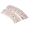 50pcs Stylish Art Tips Feather Water Transfers Nail Sticker for Ladies