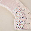 50pcs Stylish Art Tips Feather Water Transfers Nail Sticker for Ladies
