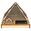 Colored Drawing DIY VeneerCheops Pyramid with Automatic Solar LED Light Sensation Romantic Gift for Valentine's Day