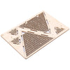 Colored Drawing DIY VeneerCheops Pyramid with Automatic Solar LED Light Sensation Romantic Gift for Valentine's Day