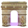 Colored Drawing DIY Veneer Arch of Triumph with Automatic Solar LED Light Sensation Romantic Gift for Valentine's Day