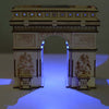 Colored Drawing DIY Veneer Arch of Triumph with Automatic Solar LED Light Sensation Romantic Gift for Valentine's Day